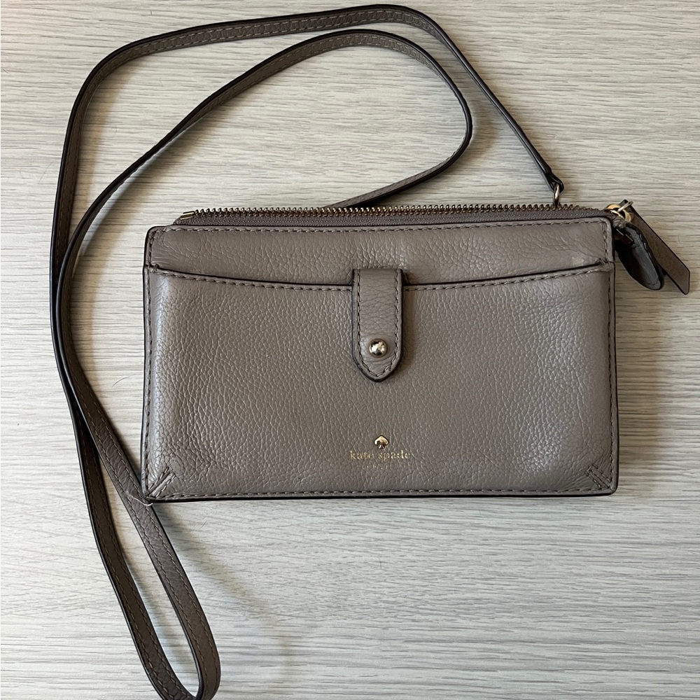 Kate Spade Crossbody Slate Gray Wallet Bag